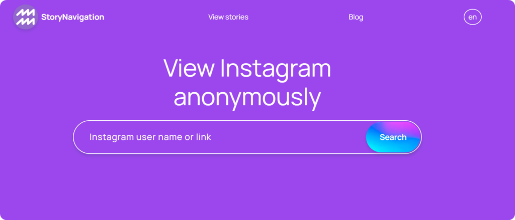 Use third-party apps to look at Instagram without account: StoryNavigation